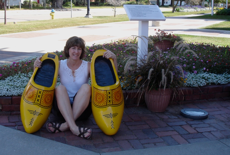 Jill (me) with Wooden Shoes in IA